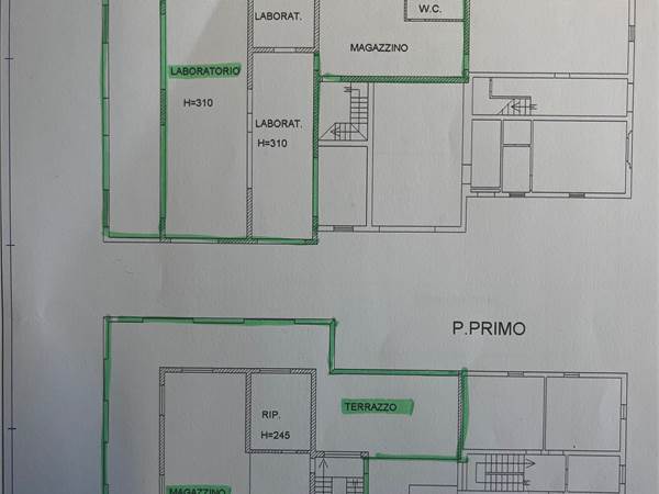 Magazzino ampia metratura disposto su due livelli